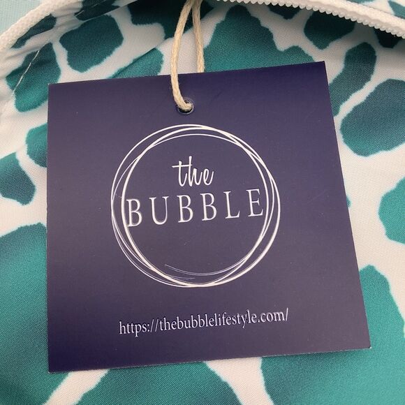 The Bubble Womens‎ Poncho Lefty Hooded Jacket Green Size Medium NWT - Picture 10 of 14